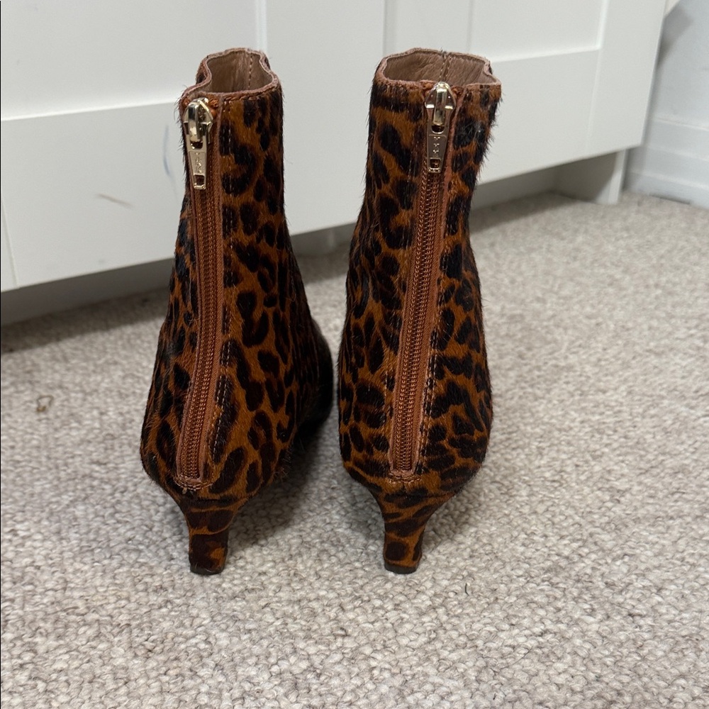 Leopard Print Ankle Boots - Picture 3 of 6